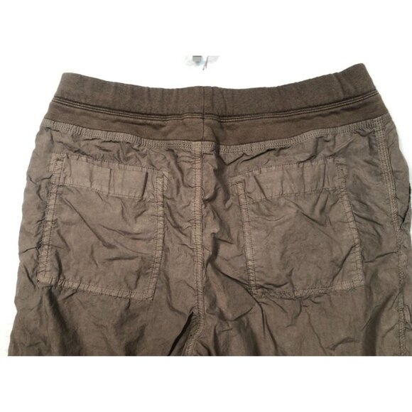 James Perse Mixed Media Pants WPR1835 Taupe Brown Drawstring Joggers Women's 2 - Picture 6 of 11